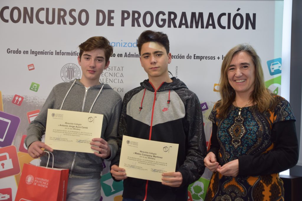 Menciones especiales Concursos de programación de la Universitat Politècnica de València en su Menciones especiales Concursos de programación de la Universitat Politècnica de València en su